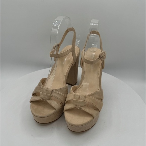 Marc Fisher Shoes - Marc Fisher Damask Light Pink Platform Block Heel Sandals 7 NWT MSRP $150